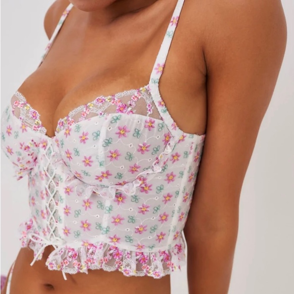 For Love and Lemons Blooms Bustier. Size 30C, worn once.